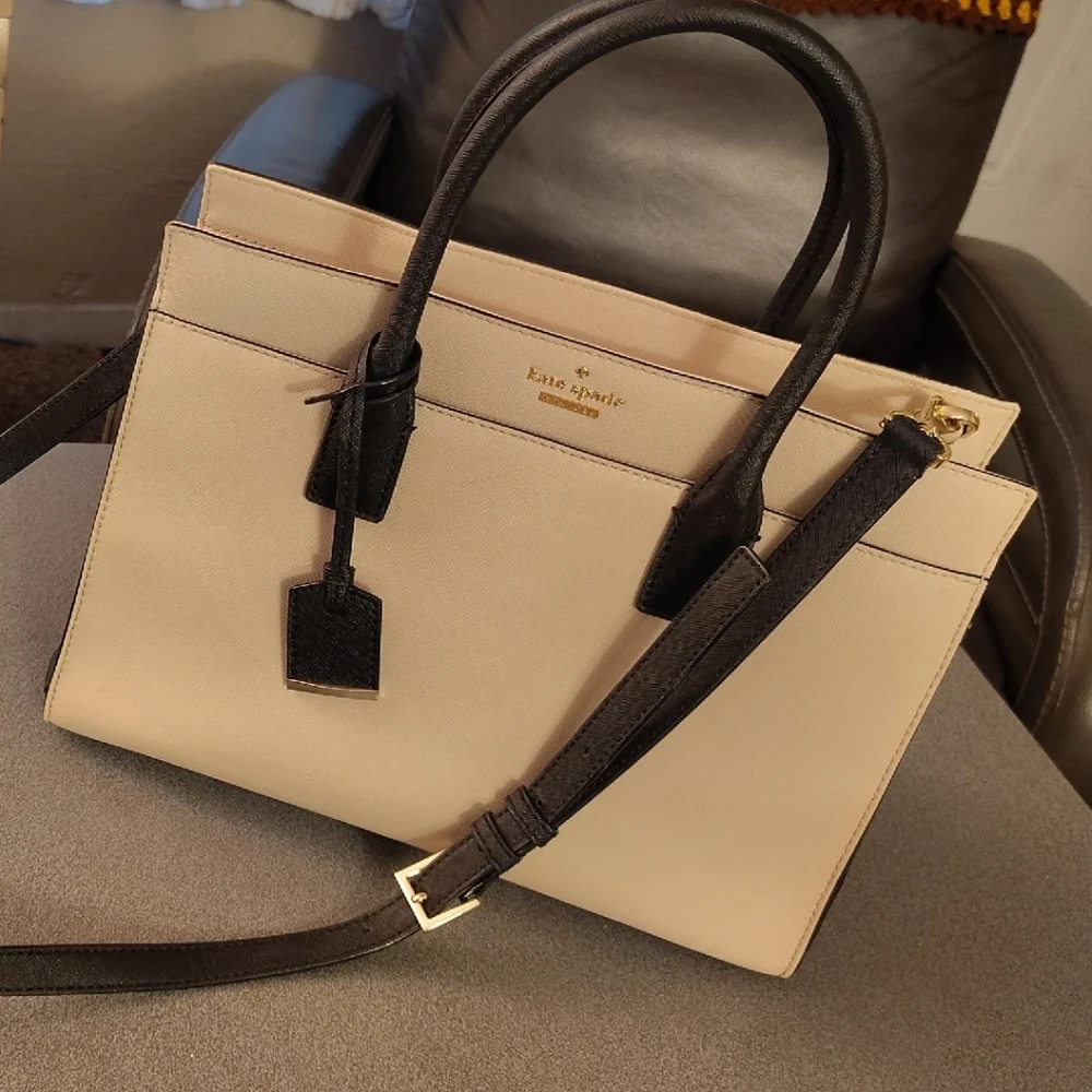 Kate Spade Black and White Satchel - Picture 12 of 16
